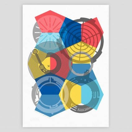 SKALA abstract geometric giclee art print
