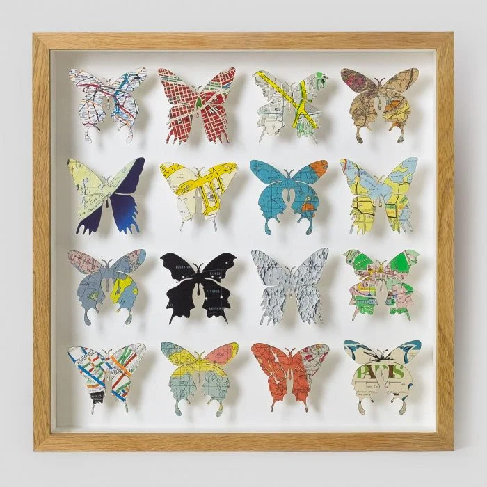 絵画 butterfly Sixteen Mini Butterfly Artwork Nº1 - imagesurgery